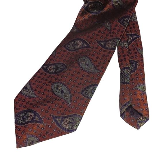 Karl Lagerfeld Paisley Tie Copper OS - Picture 4 of 4